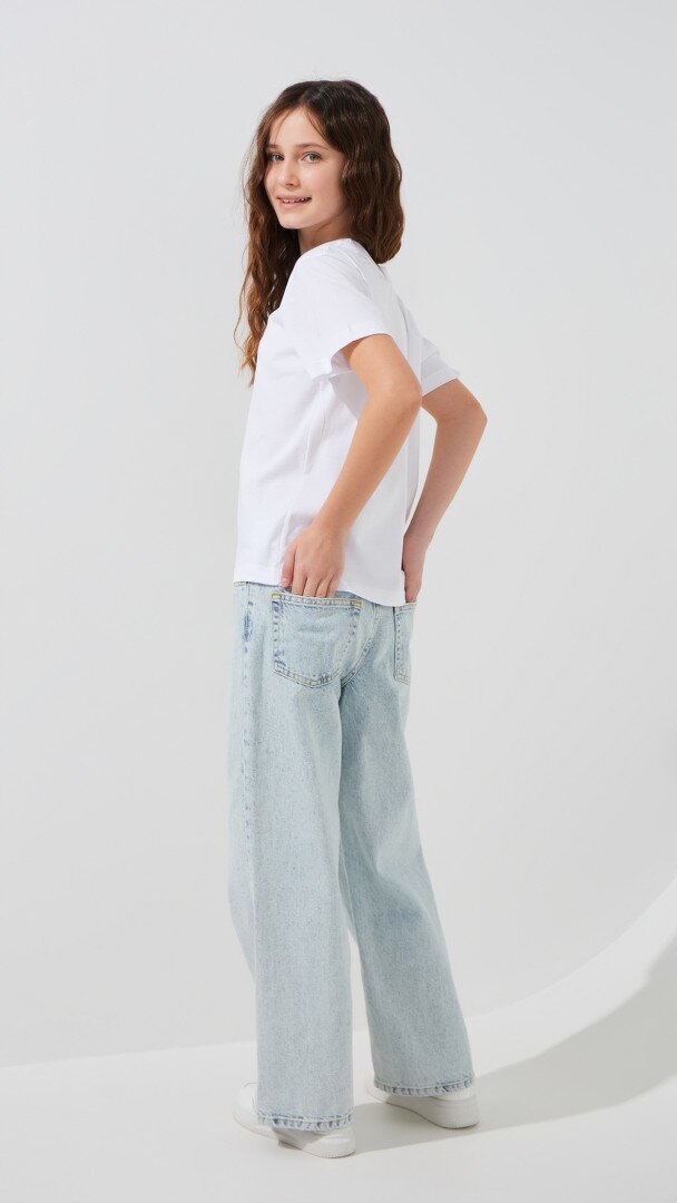 Футболка однотонна дитяча LAWA KBC02303 140 см Білий shop (2000990832986)  Фото №11