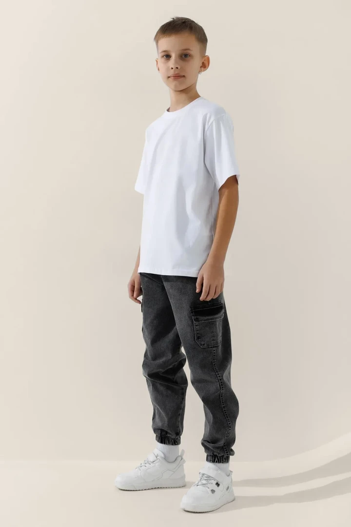 Футболка однотонна для хлопчика LAWA BBC02307 146 см Білий shop (2000991002012)  Фото №0