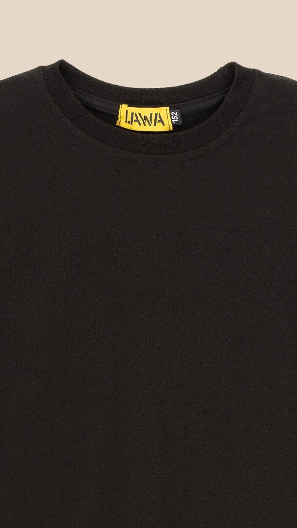 Футболка однотонна для хлопчика LAWA BBC02307 146 см Чорний shop (2000999186127)  Фото №0