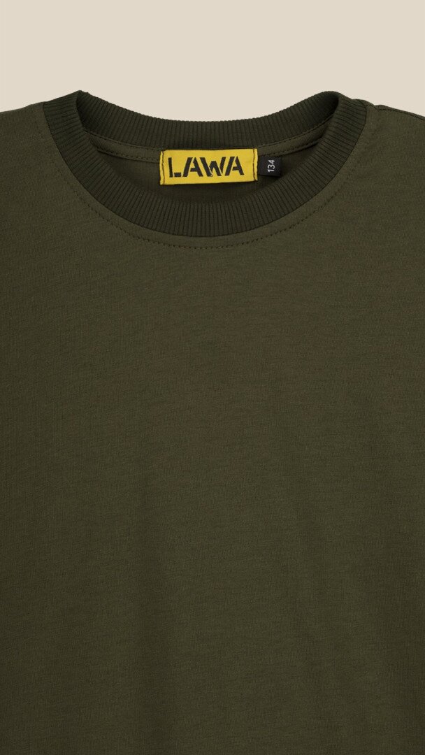 Футболка однотонна для хлопчика LAWA BBC02307 140 см Зелений shop (2000999201417)  Фото №0