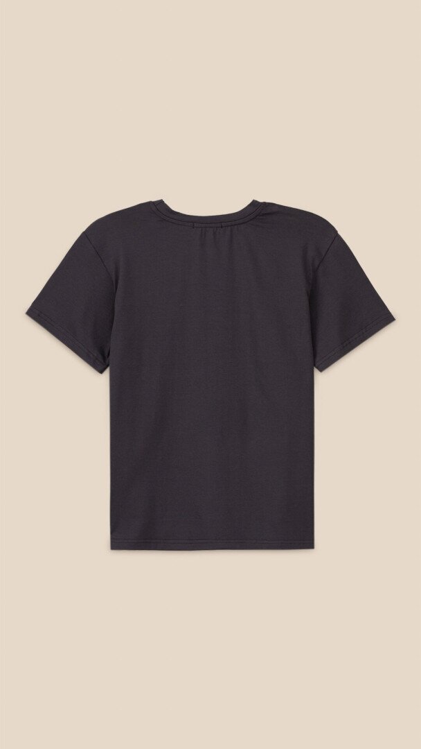 Футболка однотонна для хлопчика LAWA BBC02327 140 см Графітовий shop (2000999233050)  Фото №1
