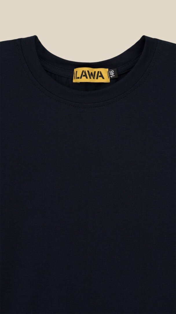 Футболка однотонна для хлопчика LAWA BBC02327 158 см Темно-синій shop (2000999216329)  Фото №0