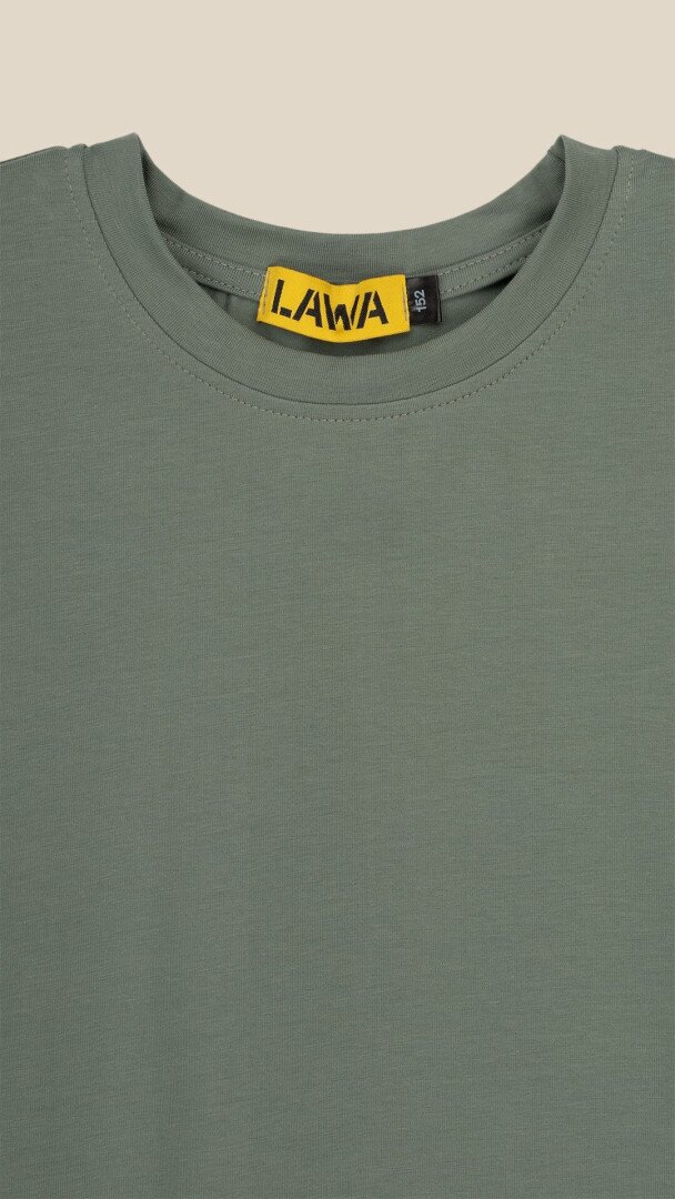 Футболка однотонна для хлопчика LAWA BBC02327 158 см Зелений shop (2000999211706)  Фото №0