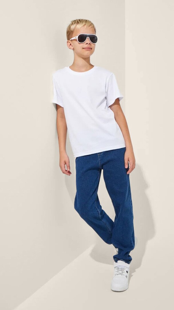 Футболка однотонна дитяча LAWA KBC02303 134 см Білий shop (2000990832962)  Фото №9