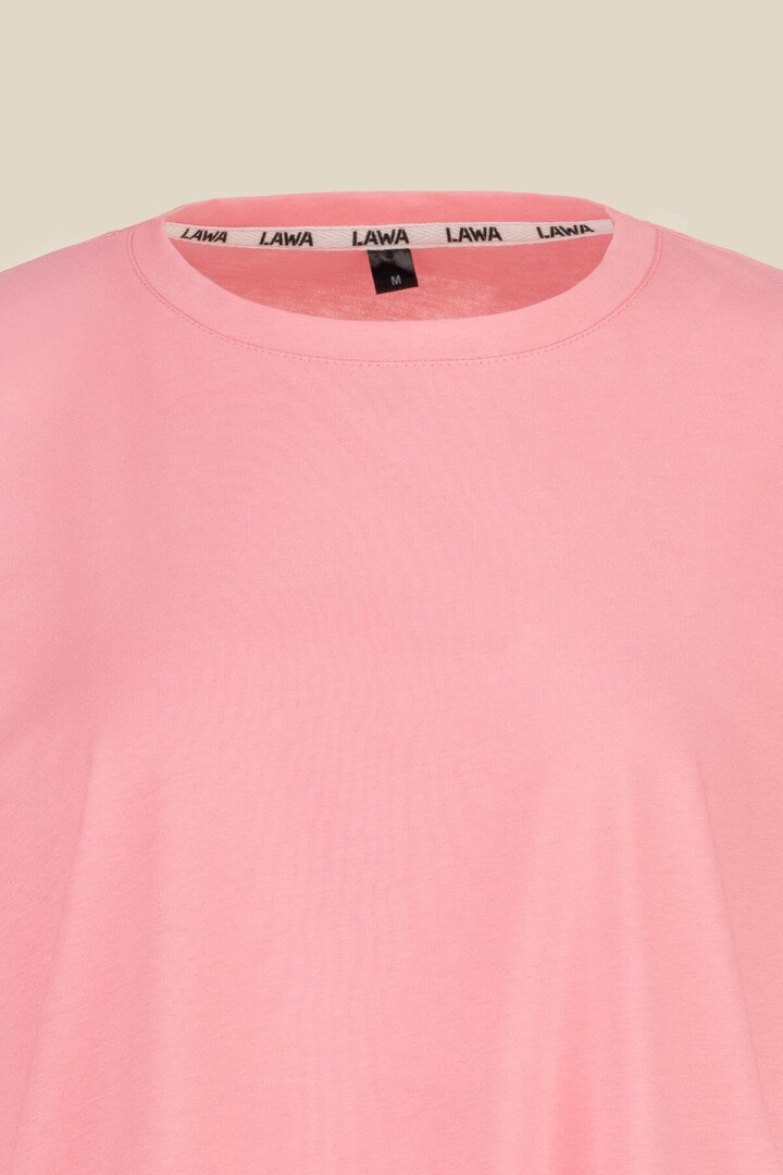 Футболка однотонна жіноча LAWA WBC02301 M Рожевий shop (2000990437082)  Фото №0
