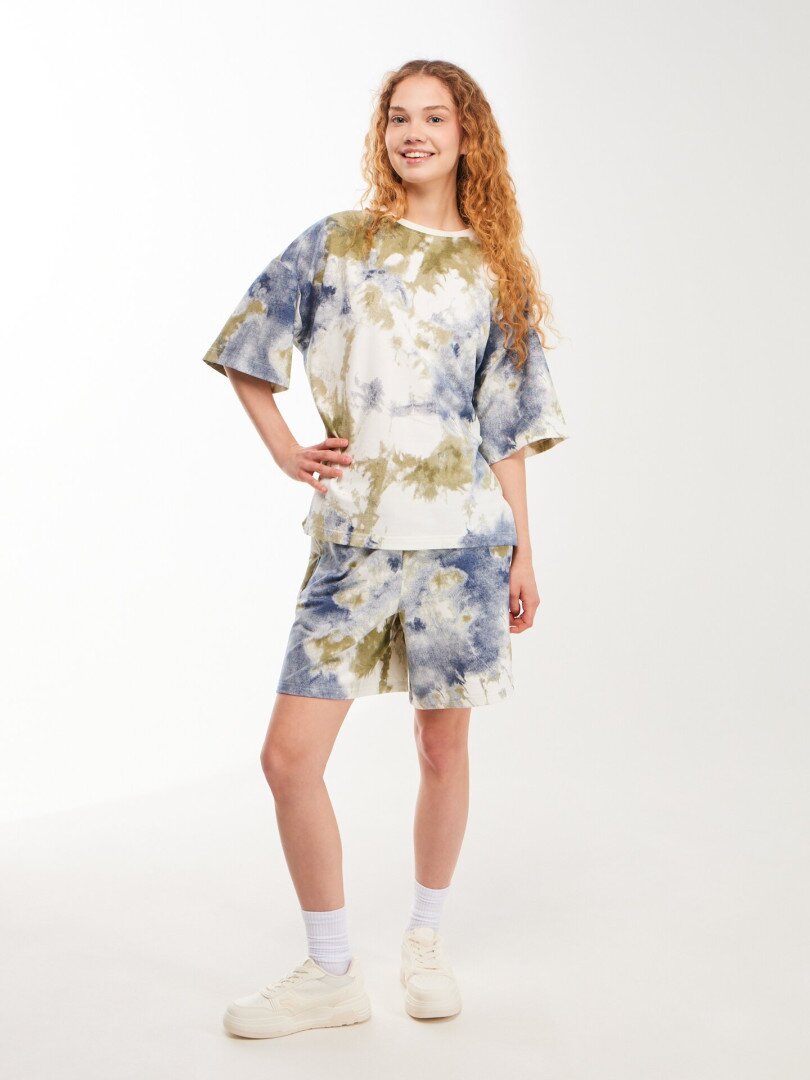 Футболка однотонна жіноча LAWA K-WTC02388 XS Хакі-синій shop (2000999636707)  Фото №0
