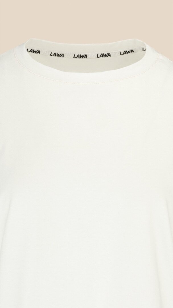 Футболка однотонна жіноча LAWA WBC02301 S Молочний shop (2000999182396)  Фото №0