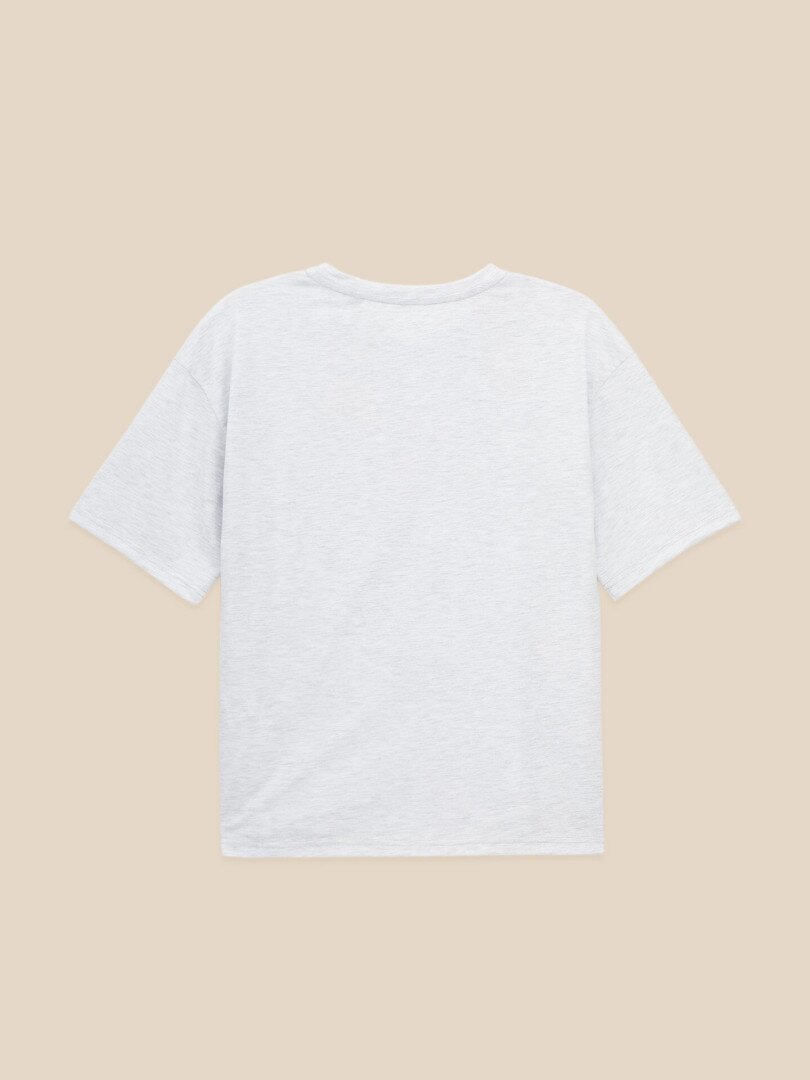 Футболка однотонна жіноча LAWA WBC02301 XS Світло-сірий меланж shop (2000999613838)  Фото №1