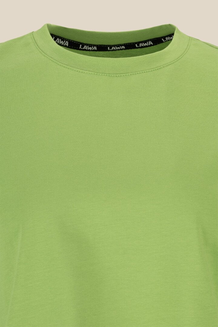 Футболка однотонна жіноча LAWA WBC02311 S Оливковий shop (2000999164606)  Фото №0