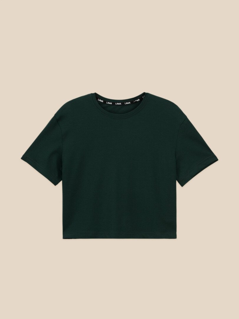 Футболка однотонна жіноча LAWA WBC02311 XS Смарагдовий shop (2000999643620)