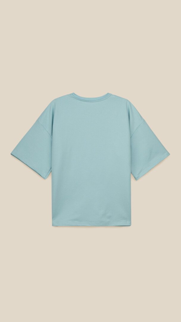 Футболка однотонна жіноча LAWA WBC02466 L Блакитний shop (2000999199714)  Фото №1