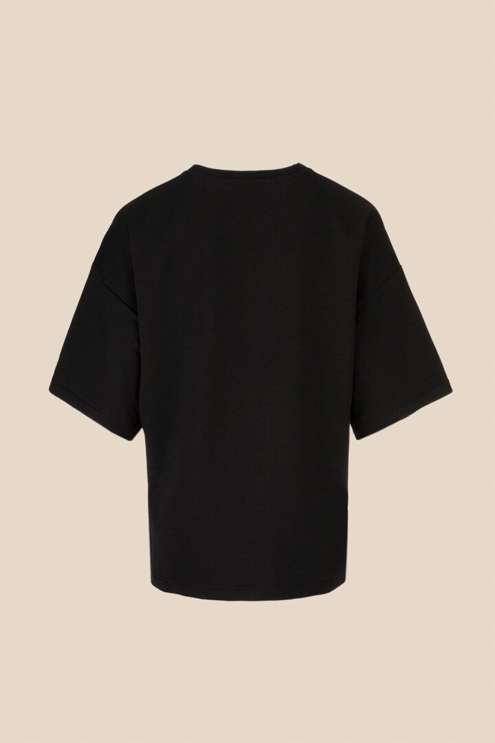 Футболка однотонна жіноча LAWA WBC02466 L Чорний shop (2000999151965)  Фото №1
