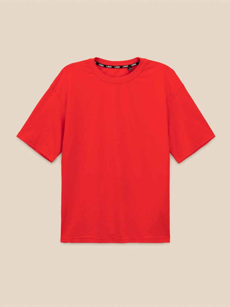 Футболка однотонна жіноча LAWA WBC02530 XL Червоний shop (2000999642234)