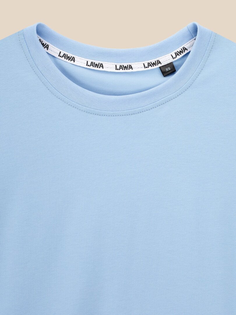 Футболка однотонна жіноча LAWA WBC02531 L Блакитний shop (2000999621116)  Фото №0