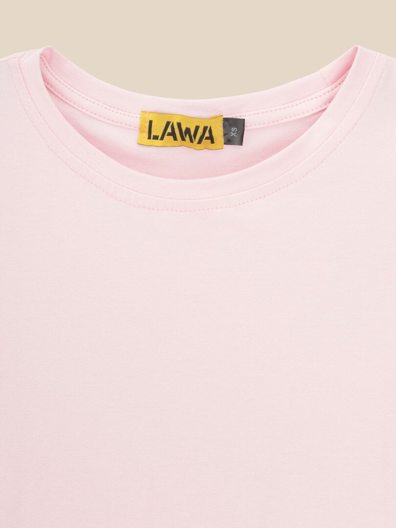 Футболка однотонна жіноча LAWA WBC02539 L Ніжно-рожевий shop (2000999619946)  Фото №0