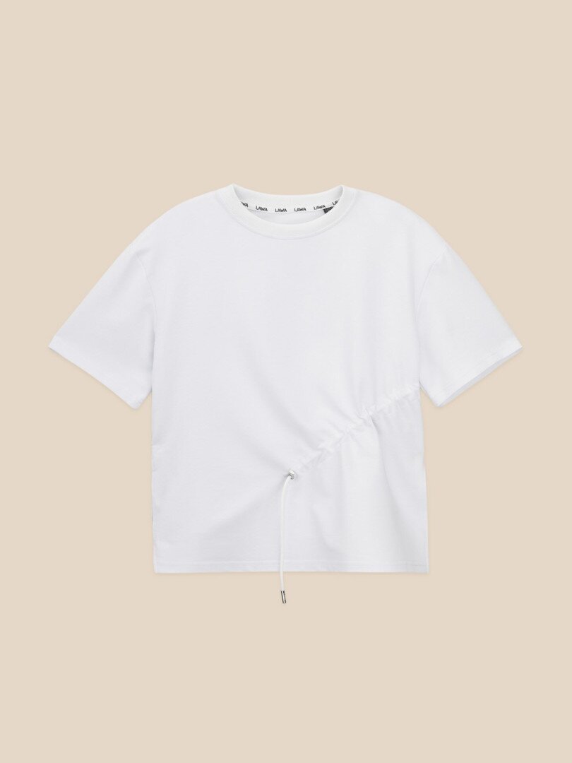 Футболка однотонна жіноча LAWA WTC02490 M Білий shop (2000999617461)