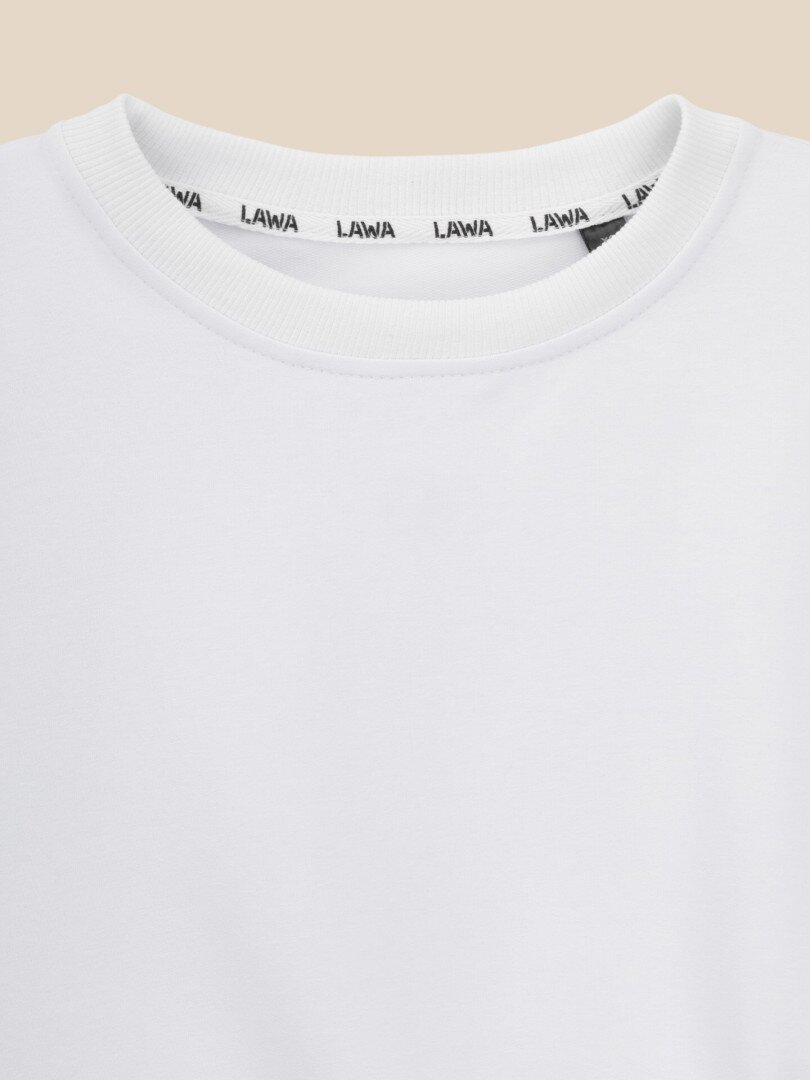 Футболка однотонна жіноча LAWA WTC02490 M Білий shop (2000999617461)  Фото №0