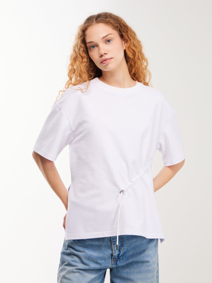 Футболка однотонна жіноча LAWA WTC02490 XS Білий shop (2000999617447)