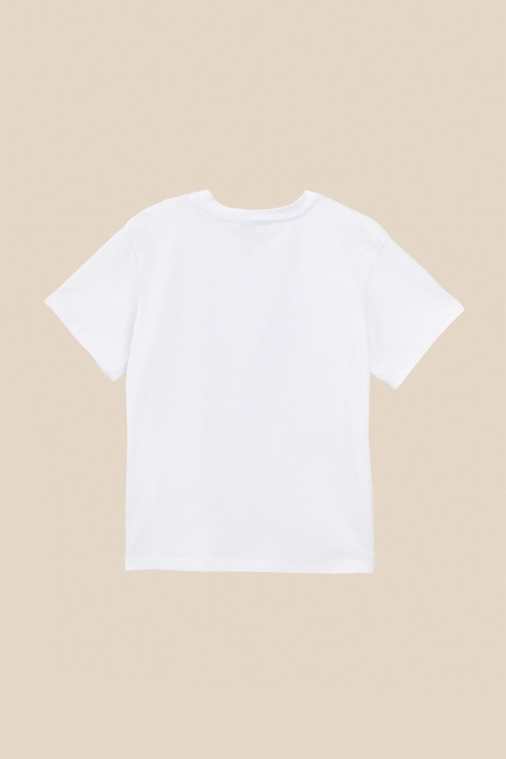 Футболка однотонна дитяча LAWA KBC02303 134 см Білий shop (2000990832962)  Фото №1