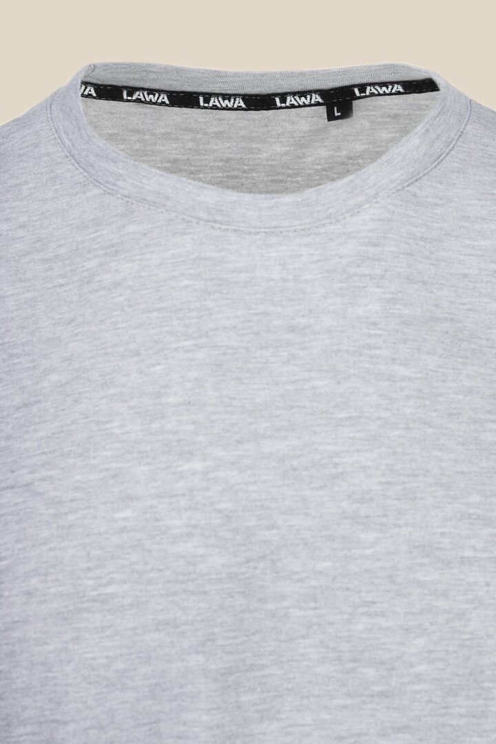 Футболка однотонна чоловіча LAWA MBC02302 S Сірий shop (2000990461384)  Фото №5