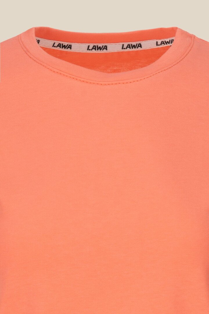 Футболка однотонна жіноча LAWA WBC02303 M Персиковий shop (2000990453402)  Фото №5