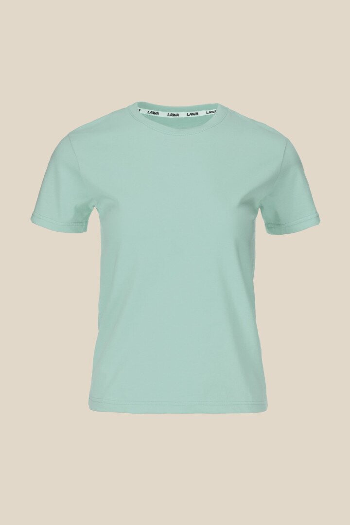 Футболка однотонна жіноча LAWA WBC02303 L Зелений shop (2000990453471)  Фото №4