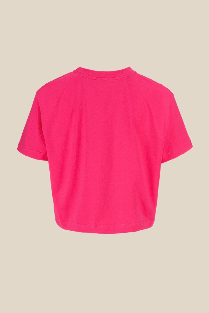 Футболка однотонна жіноча LAWA WBC02311 M Малиновий shop (2000990438232)  Фото №6