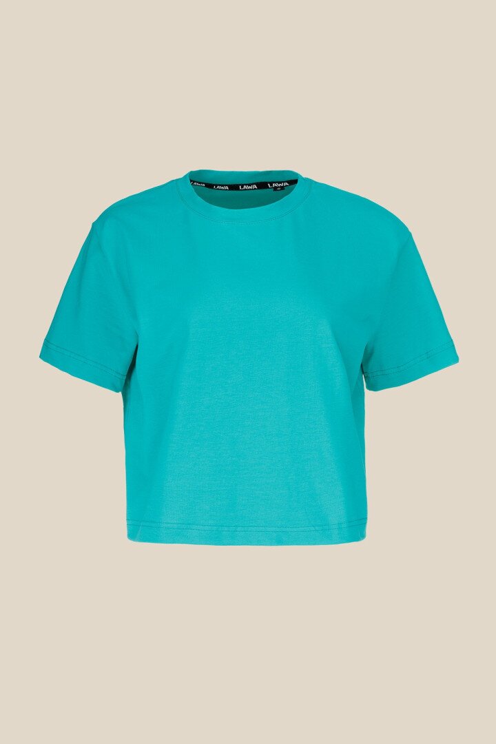Футболка однотонна жіноча LAWA WBC02311 XS Зелений shop (2000990438058)  Фото №4