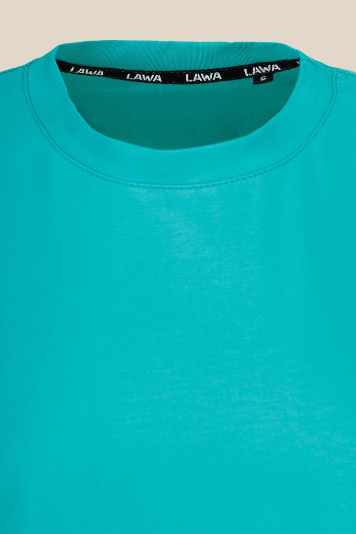 Футболка однотонна жіноча LAWA WBC02311 XS Зелений shop (2000990438058)  Фото №5