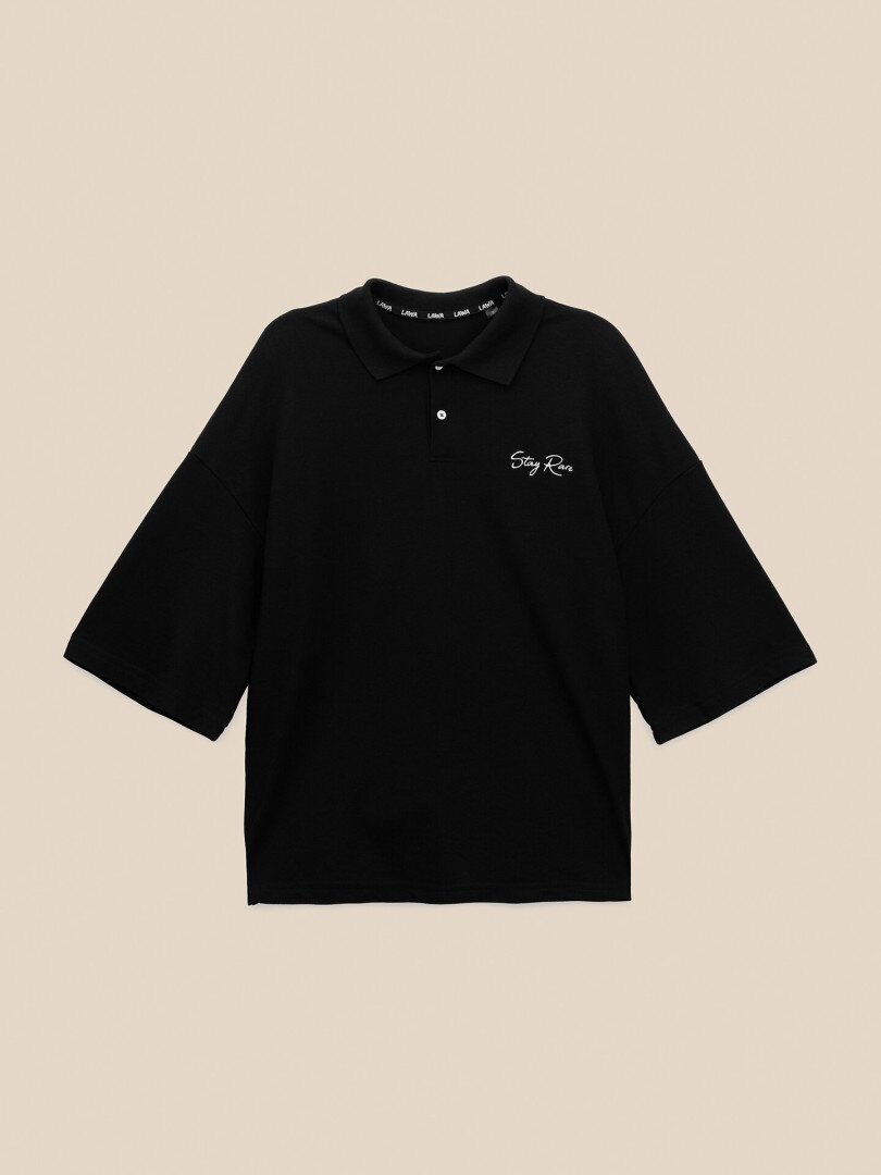 Футболка-поло з принтом чоловіча LAWA E-MT02301 S Чорний shop (2000999653506)