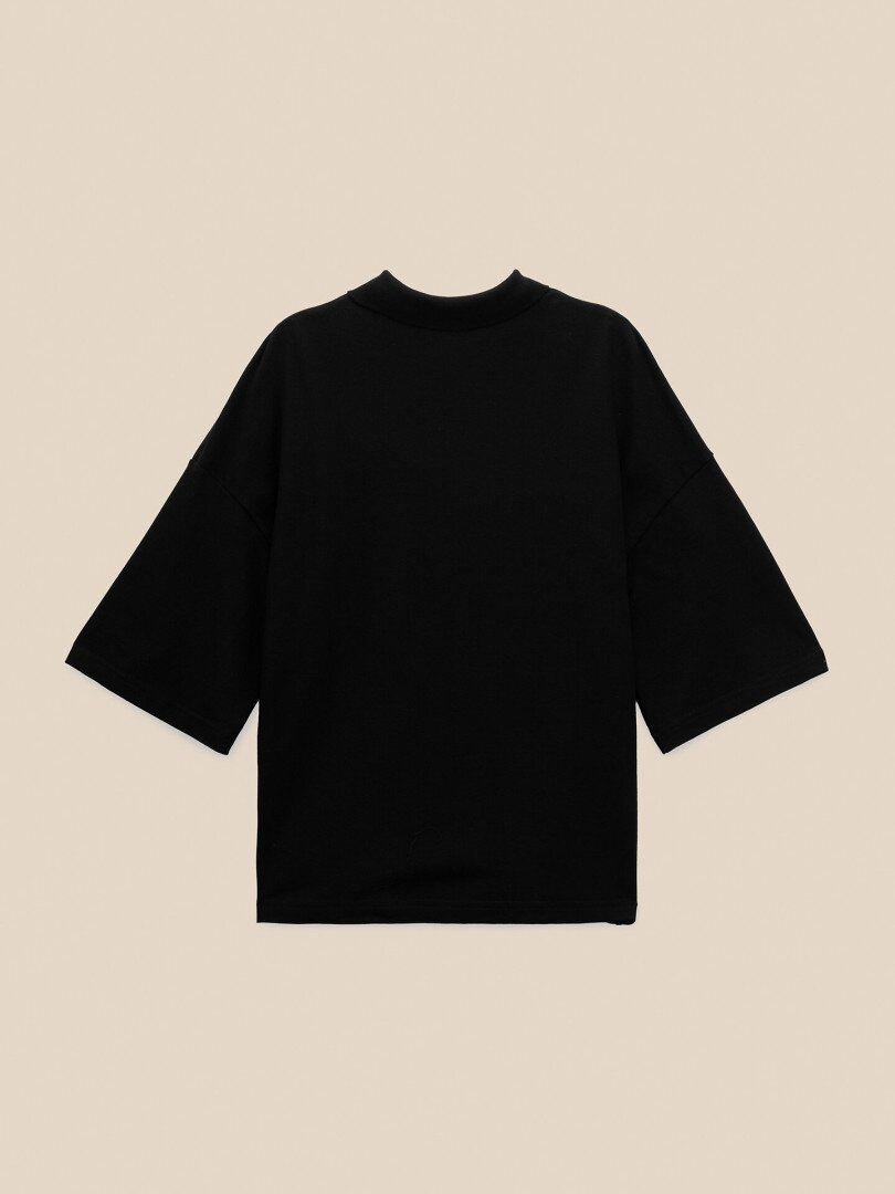 Футболка-поло з принтом чоловіча LAWA E-MT02301 S Чорний shop (2000999653506)  Фото №1