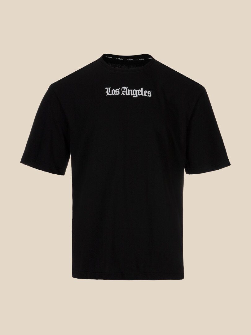 Футболка з принтом Los Angeles чоловіча LAWA P-MB02303 XL Чорний shop (2000990565686)  Фото №0