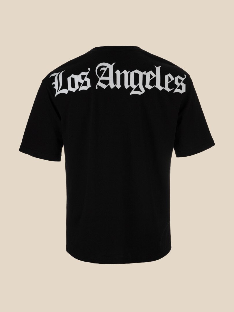 Футболка з принтом Los Angeles чоловіча LAWA P-MB02303 XL Чорний shop (2000990565686)  Фото №1