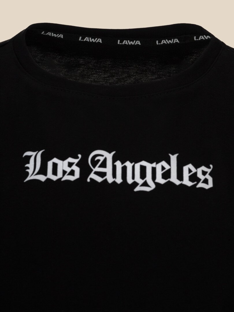 Футболка з принтом Los Angeles чоловіча LAWA P-MB02303 XL Чорний shop (2000990565686)  Фото №2