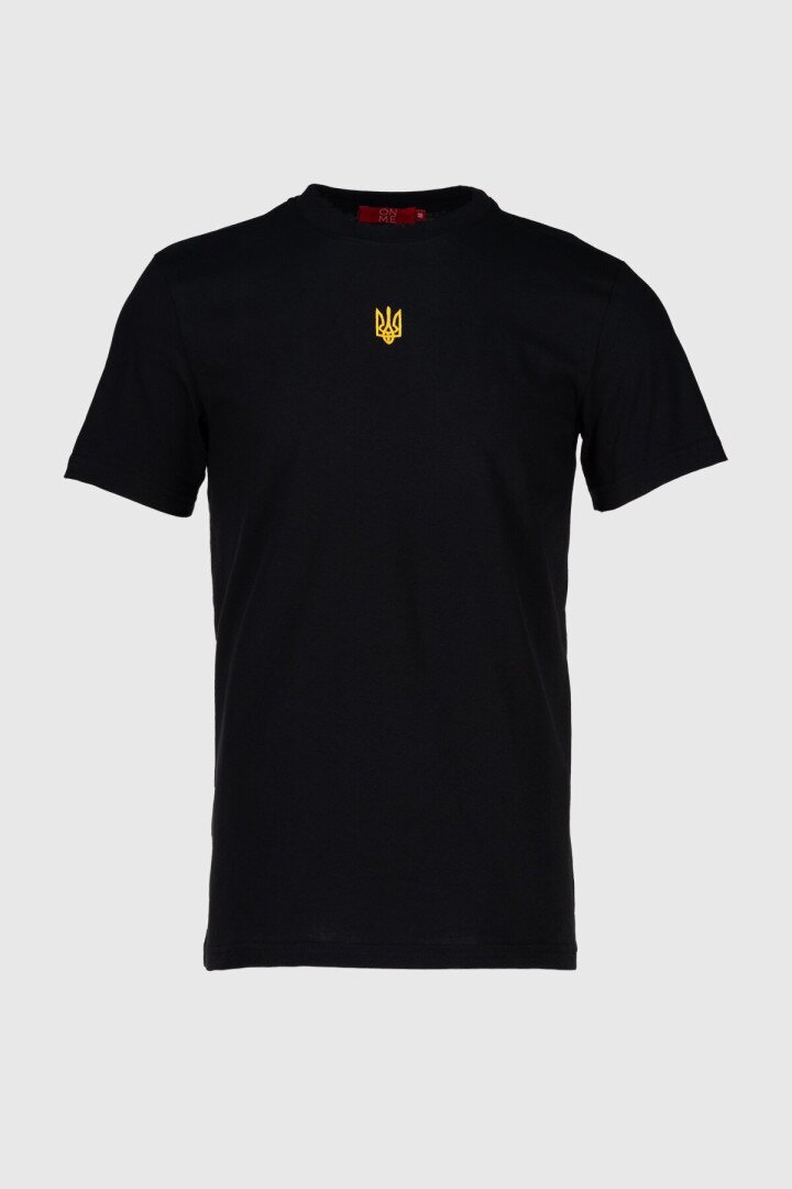 Футболка з принтом чоловіча Герб золотий LAWA E-MB02307 2XL Чорний shop (2000990242785)  Фото №4