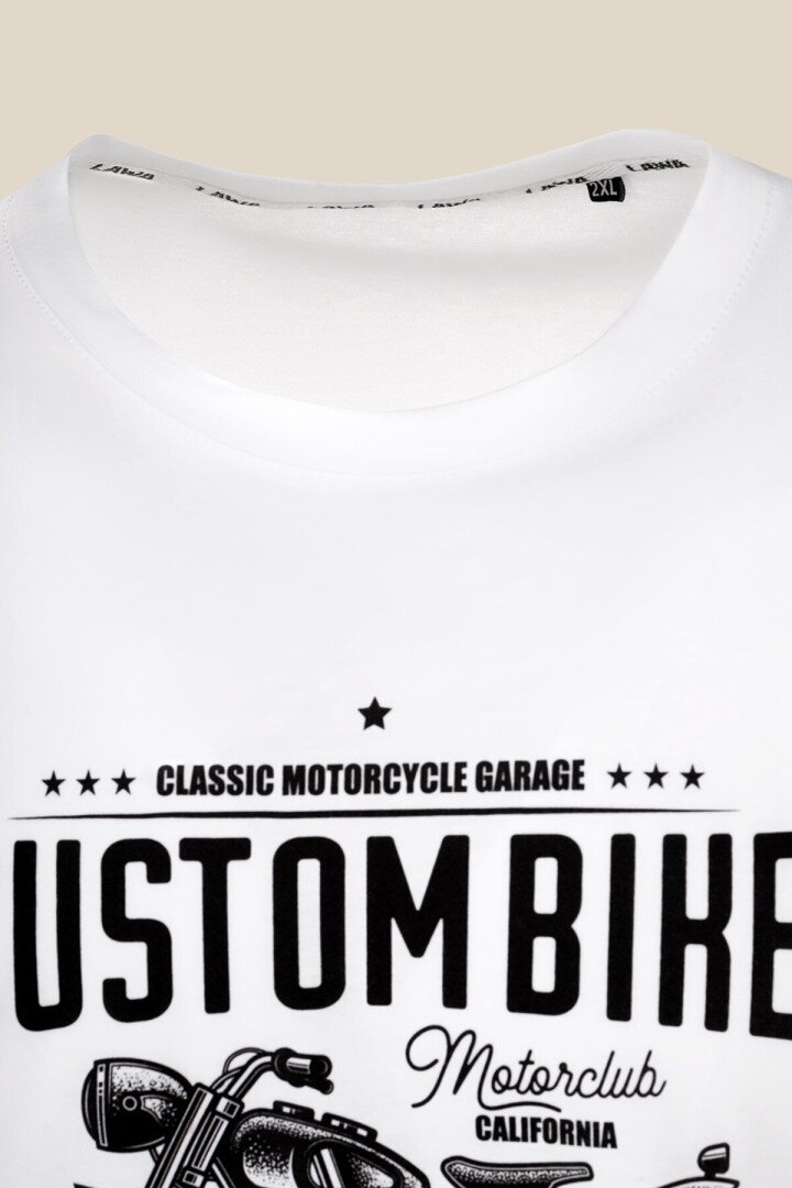 Футболка з принтом чоловіча LAWA P-MB02315 2XL Білий shop (2000990675552)  Фото №2