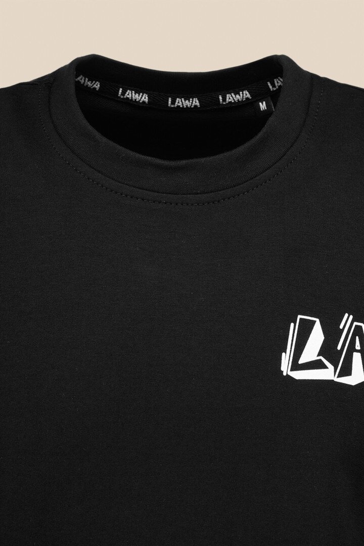 Футболка з принтом чоловіча LAWA P-MT02302 XL Чорний shop (2000990798596)  Фото №6