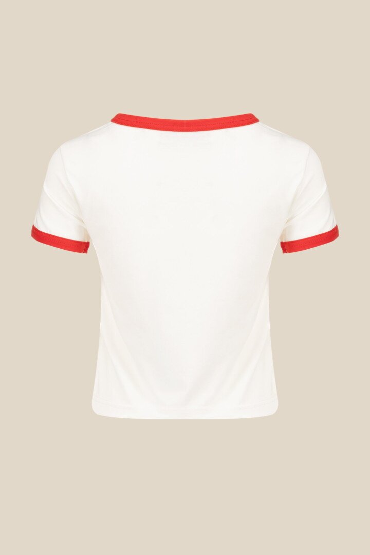 Футболка з принтом Tennis жіноча LAWA P-WB02365 XS Молочний shop (2000990659804)  Фото №6