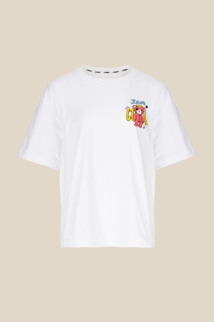 Футболка з принтом жіноча LAWA P-WB02340 M Білий shop (2000990462800)  Фото №4