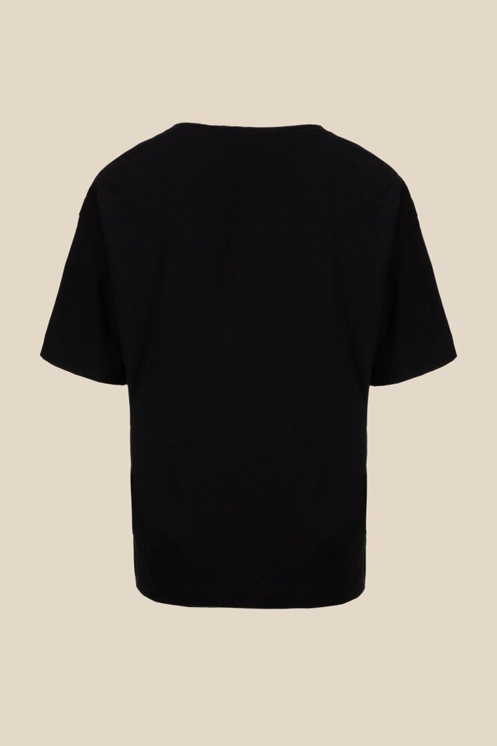 Футболка з принтом жіноча LAWA P-WB02341 S Чорний shop (2000990467331)  Фото №7