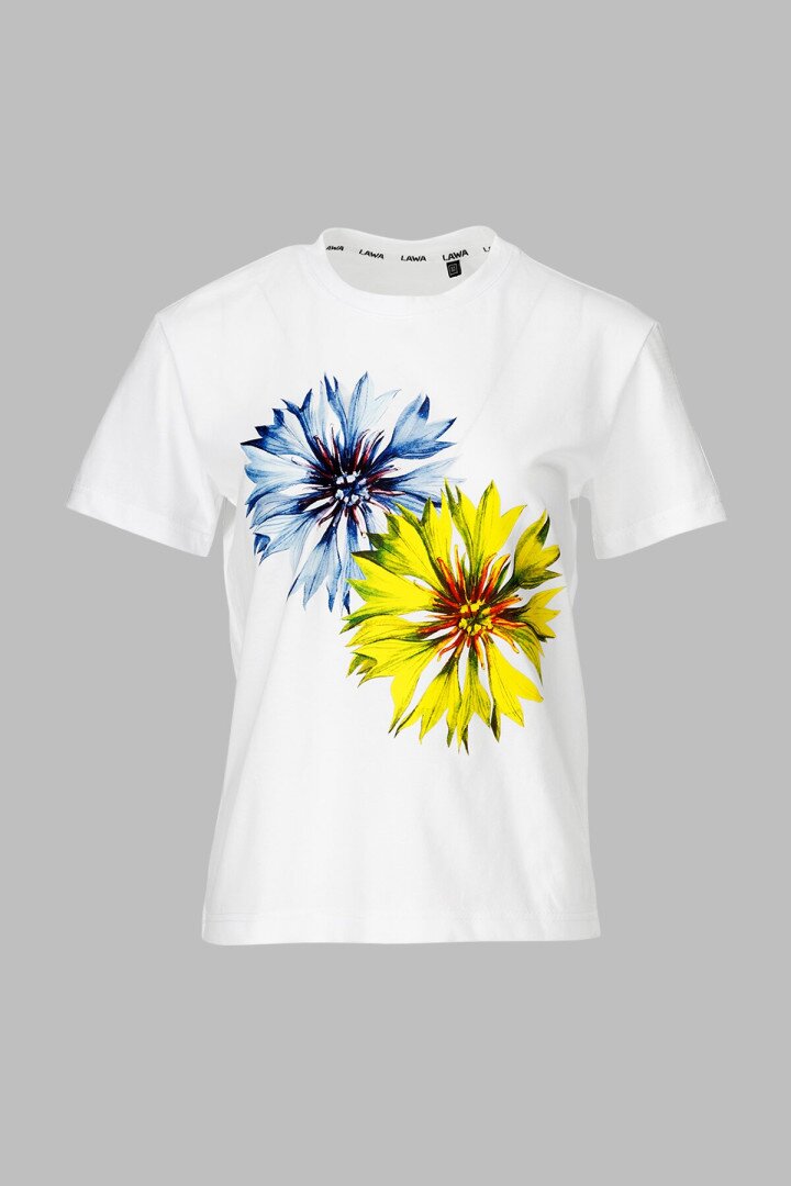 Футболка з принтом жіноча LAWA P-WB02358 XS Білий shop (2000990531865)  Фото №3