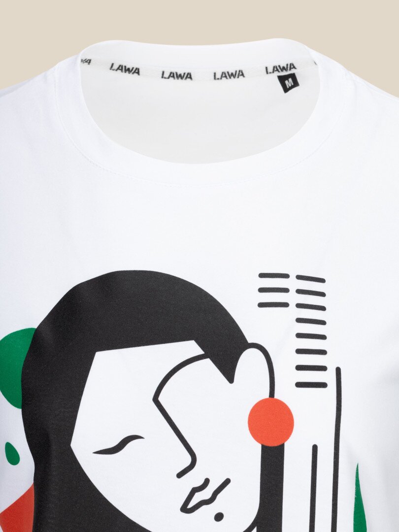 Футболка з принтом жіноча LAWA P-WB02360 XL Білий shop (2000990588821)  Фото №4