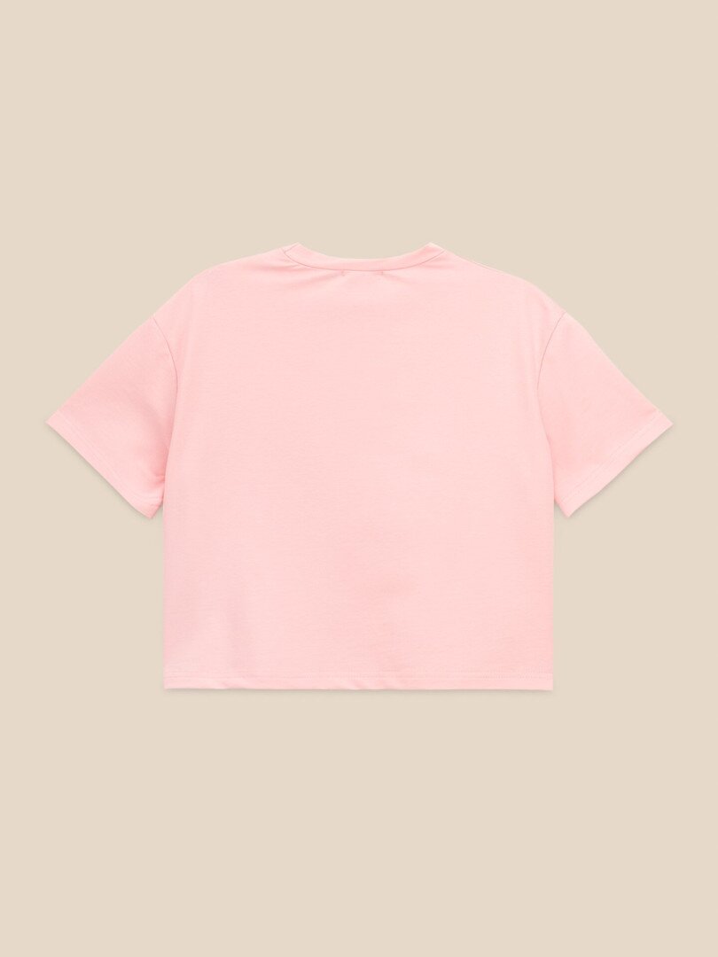 Футболка укорочена з принтом жіноча LAWA P-WB02418 2XL Рожевий shop (2000999596223)  Фото №1