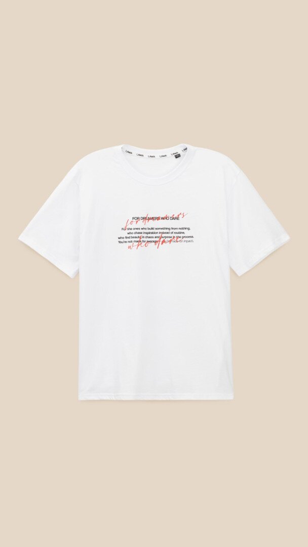 Футболка з принтом чоловіча LAWA P-MB02357 3XL Білий shop (2000999509469)