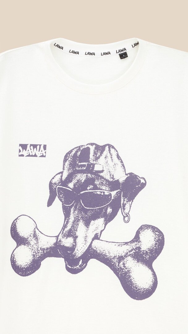 Футболка з принтом чоловіча LAWA P-MB02359 L Молочний shop (2000999456879)  Фото №0