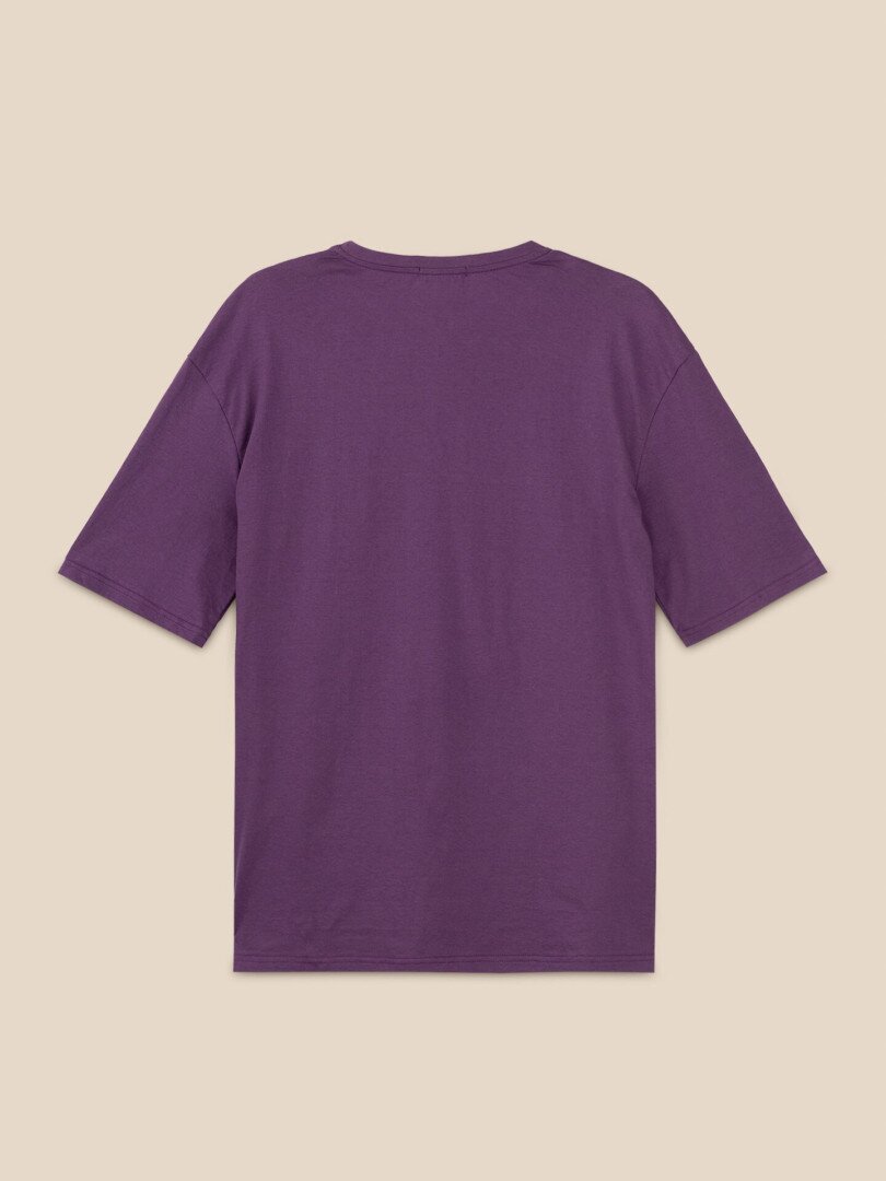 Футболка з принтом чоловіча LAWA P-MB02363 L Сливовий shop (2000999576065)  Фото №1