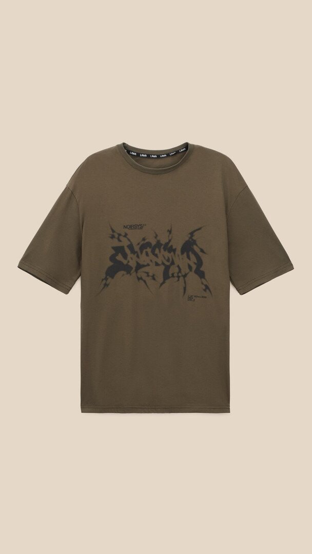 Футболка з принтом чоловіча LAWA P-MB02365 L Болотний shop (2000999565199)