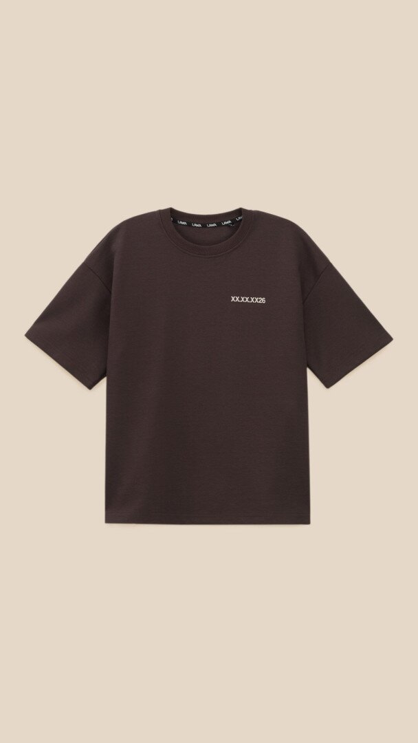 Футболка з принтом чоловіча LAWA P-MB02374 L Коричневий shop (2000999525636)
