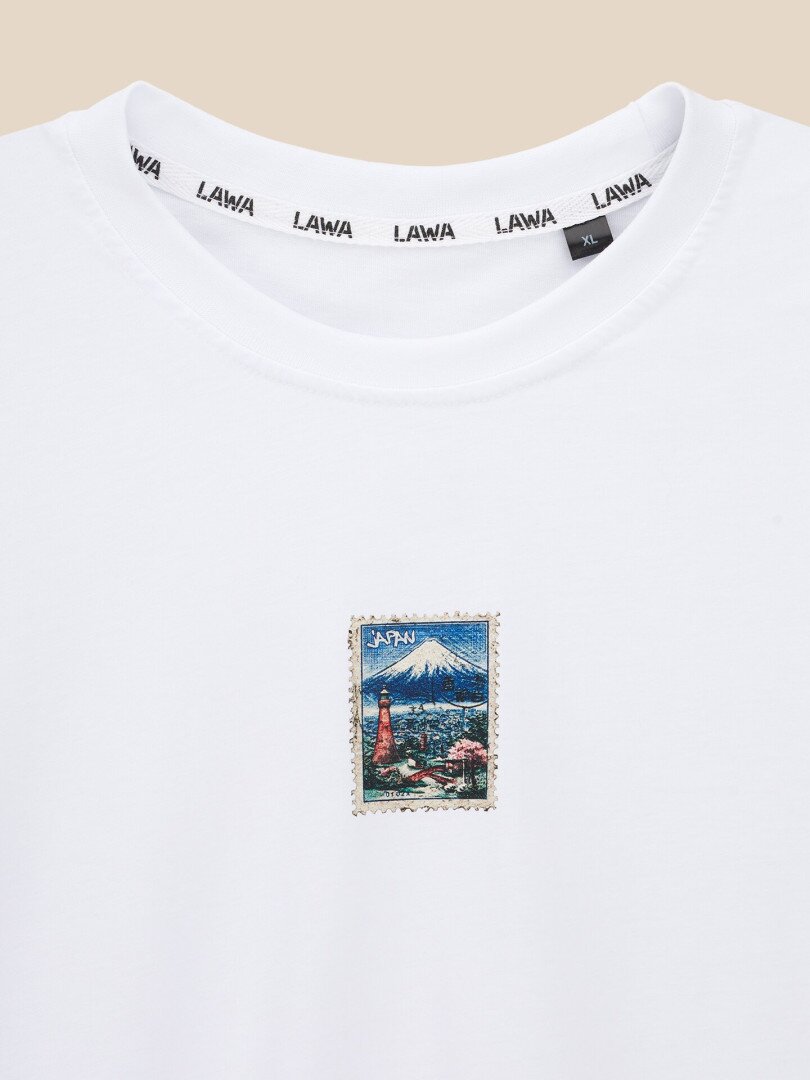 Футболка з принтом чоловіча LAWA P-MB02384 3XL Білий shop (2000999629662)  Фото №0