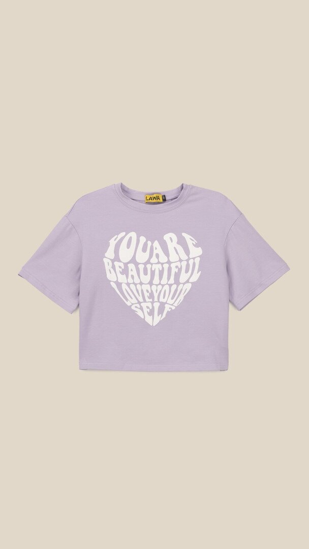 Футболка з принтом для дiвчинки LAWA P-GB02318 152 см Лавандовий shop (2000999293023)